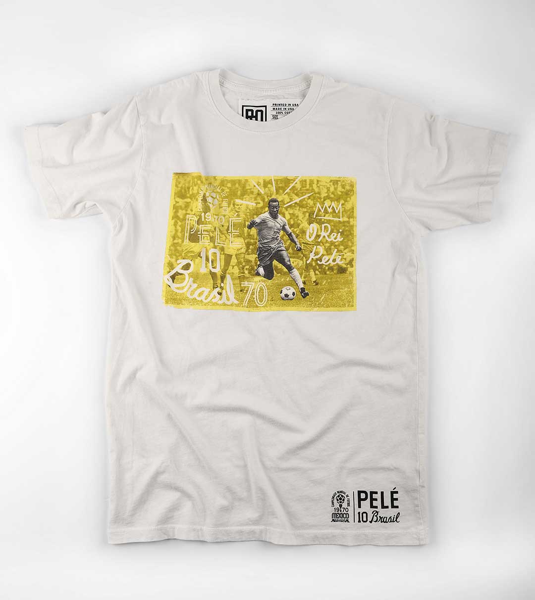 Pelé 1970 Brasil Photo Tee - Roots of Fight