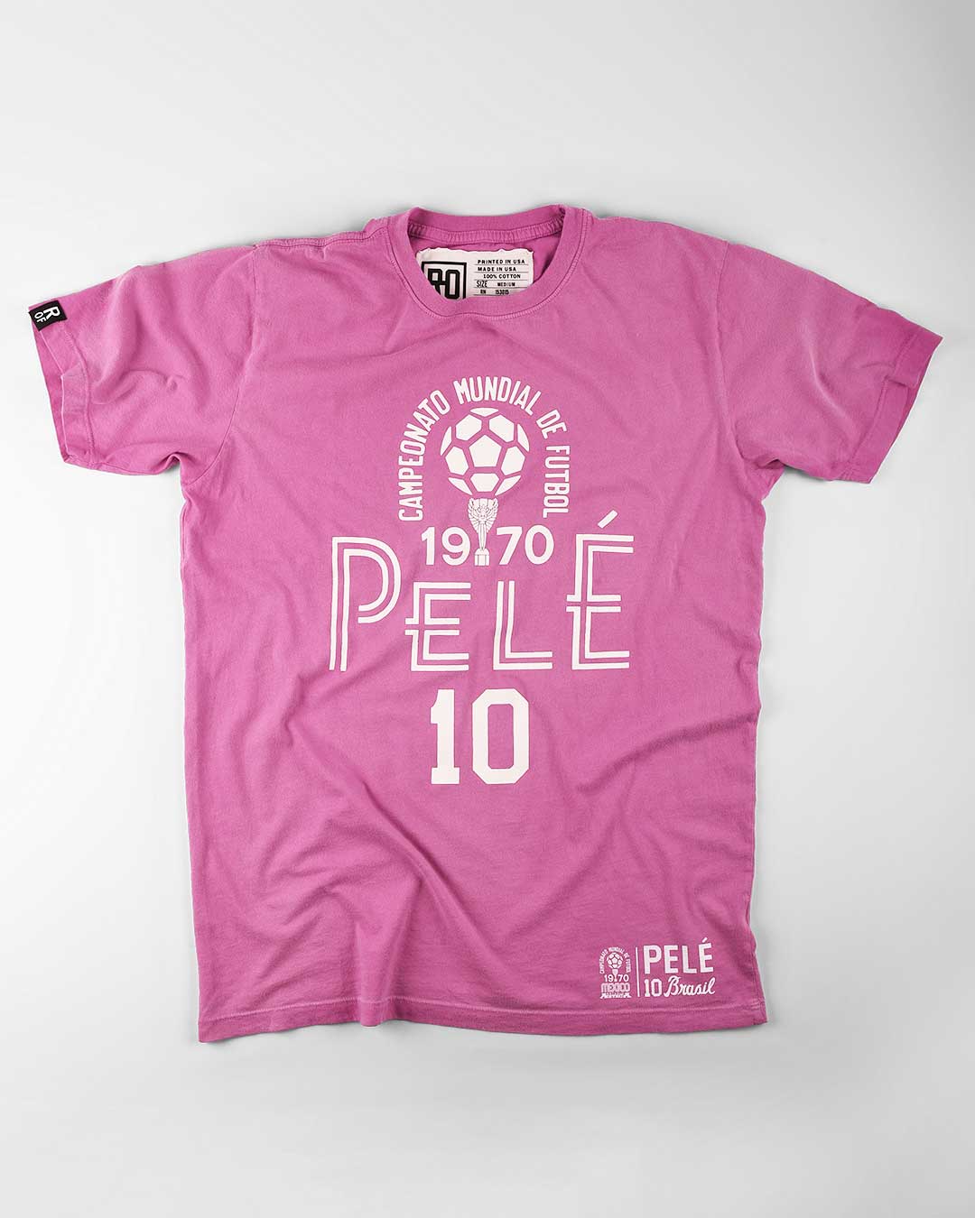 Pelé 1970 Pink Tee - Roots of Fight