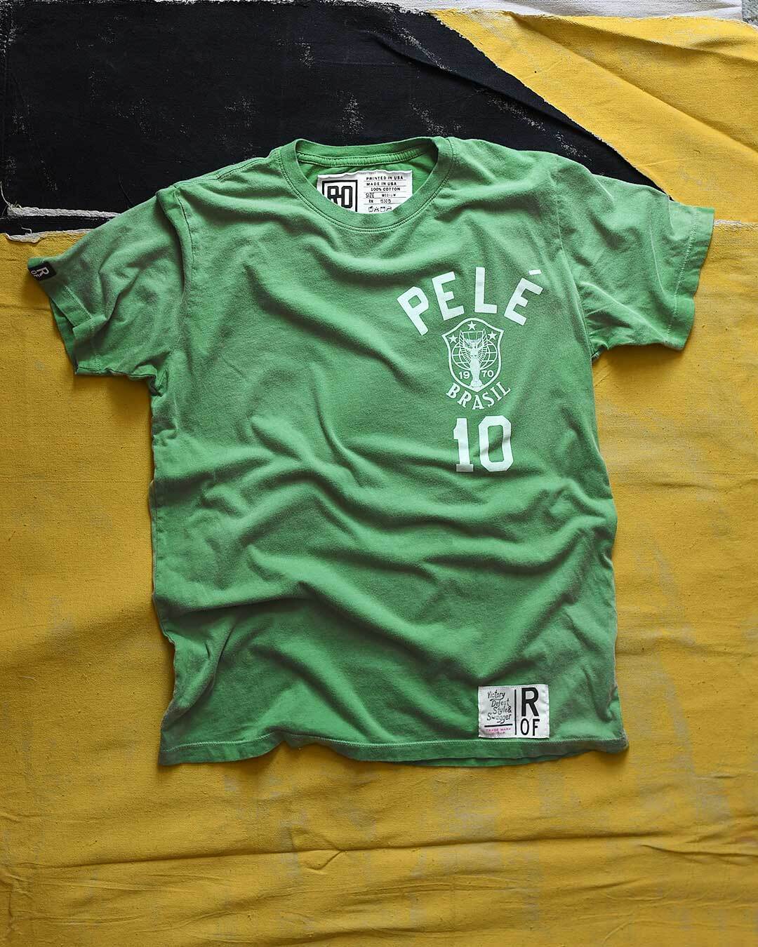 Pelé Brasil #10 Green Tee - Roots of Fight