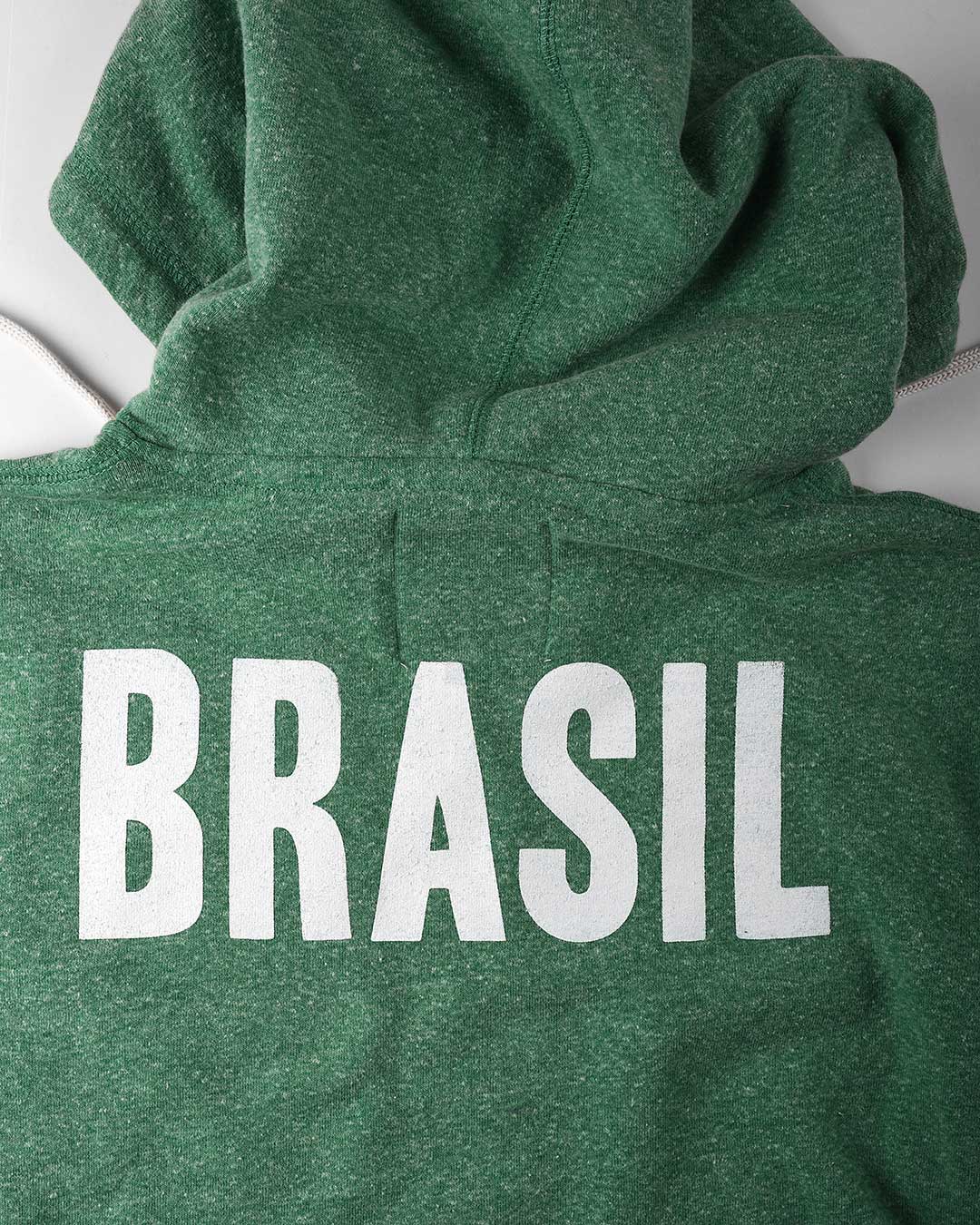 Pelé Brasil #10 Heather Green PO Hoody - Roots of Fight