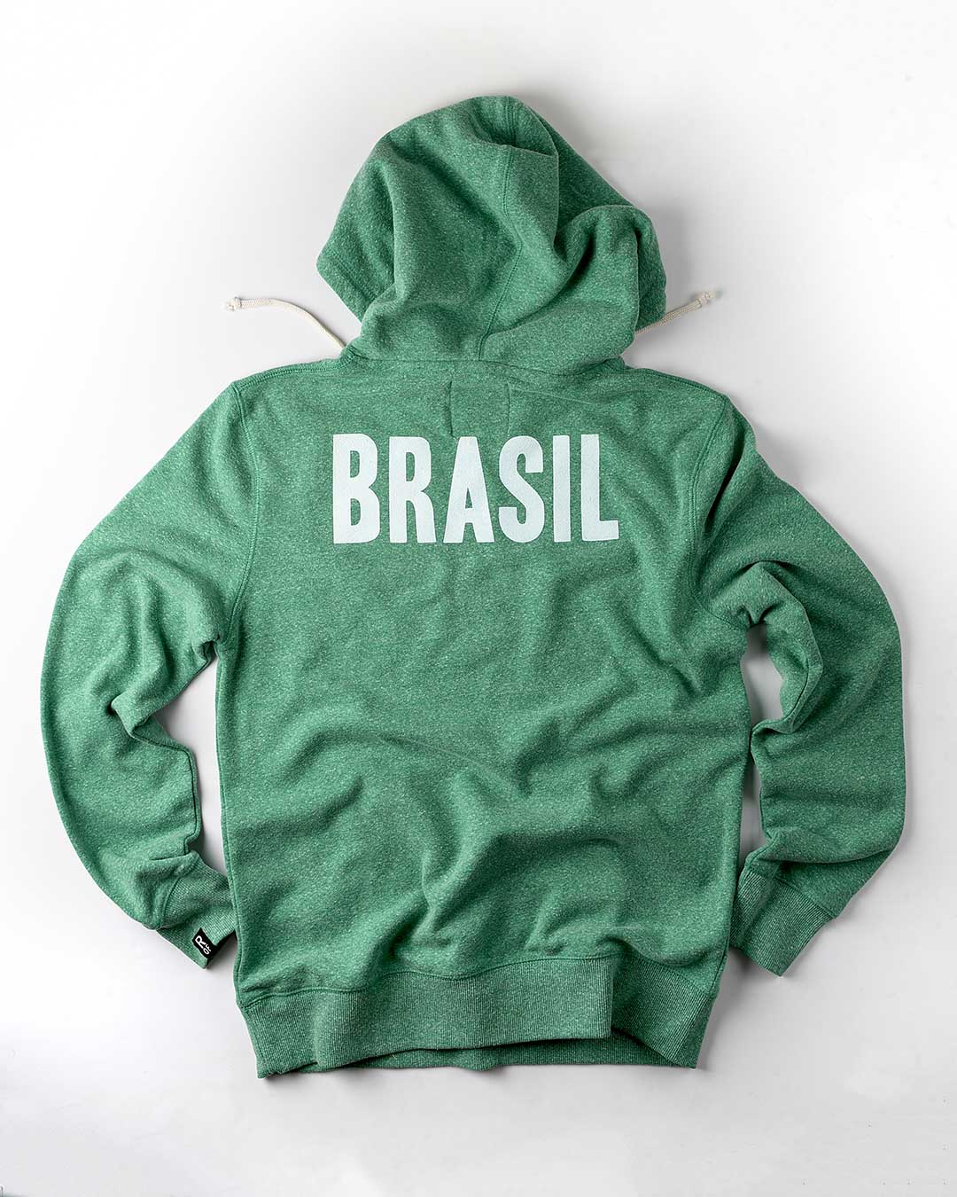 Pelé Brasil #10 Heather Green PO Hoody - Roots of Fight