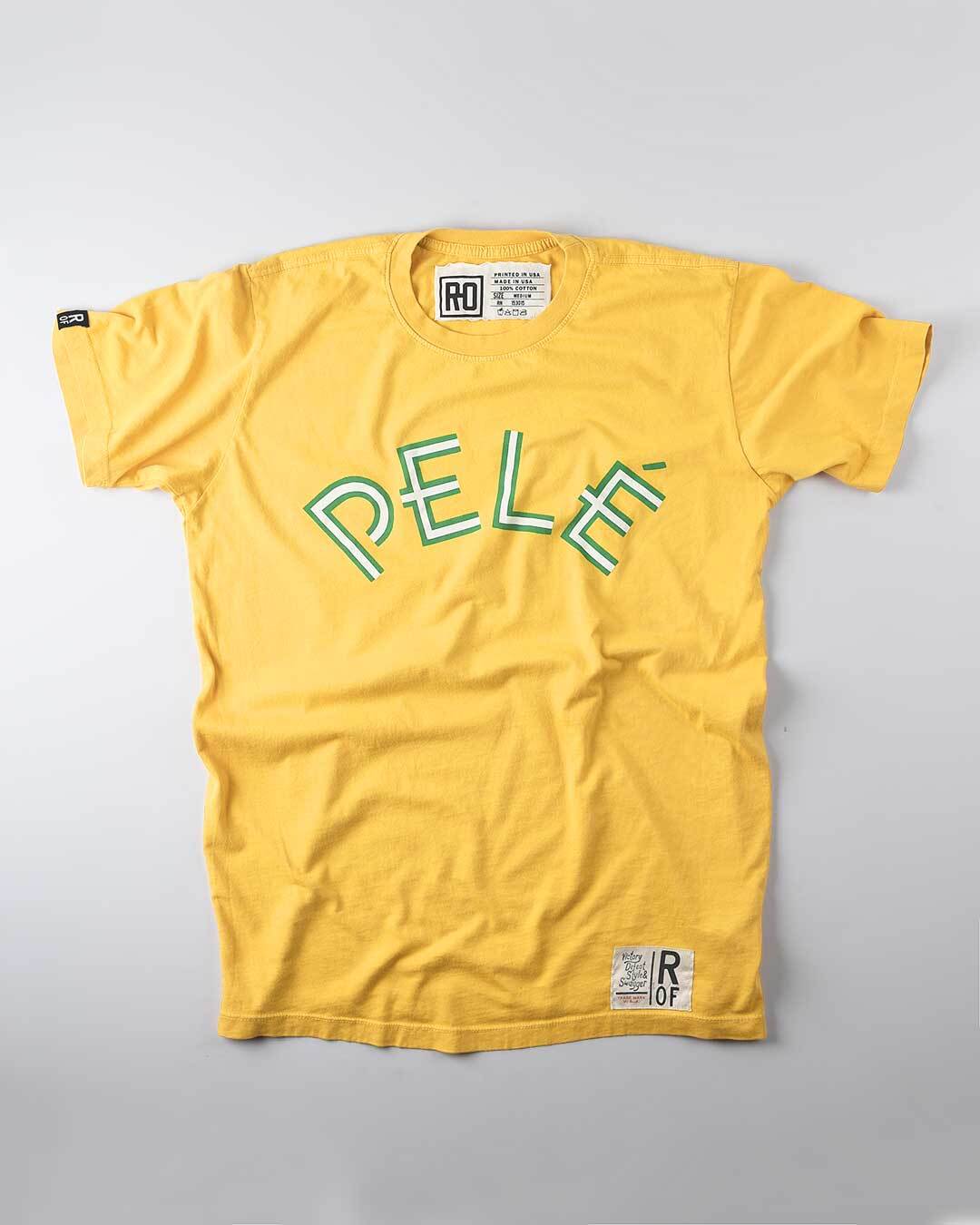 Pelé Brasil #10 Yellow Tee - Roots of Fight Canada