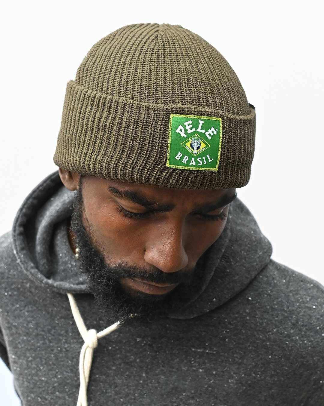 Pelé Brasil Olive Beanie - Roots of Fight Canada