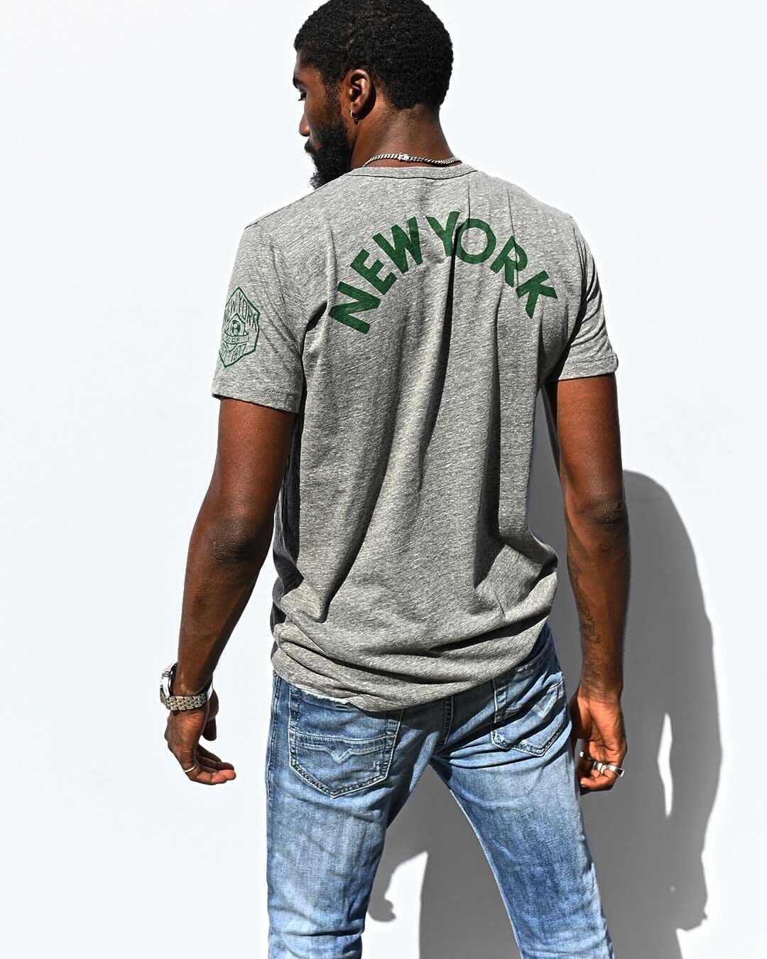 Pelé NYC Champ 1977 Grey Tee - Roots of Fight Canada