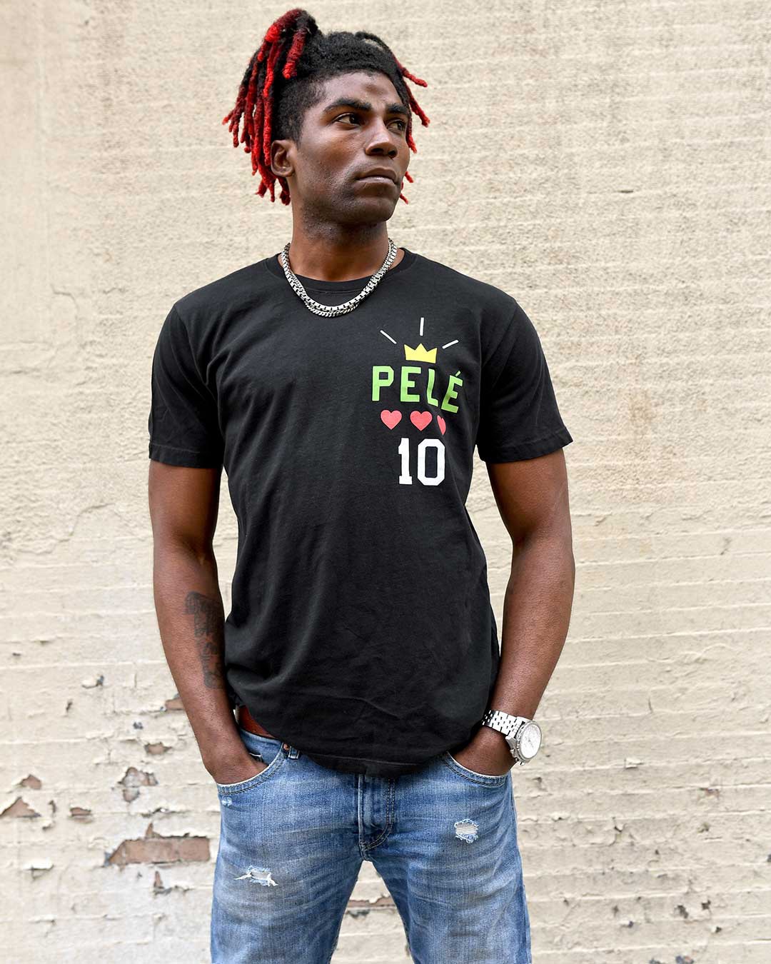 Pelé Tribute - Black Tee - Roots of Fight Canada