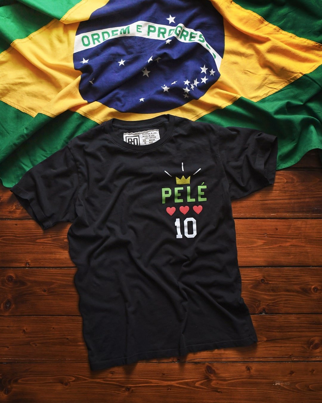 Pelé Tribute - Black Tee - Roots of Fight Canada