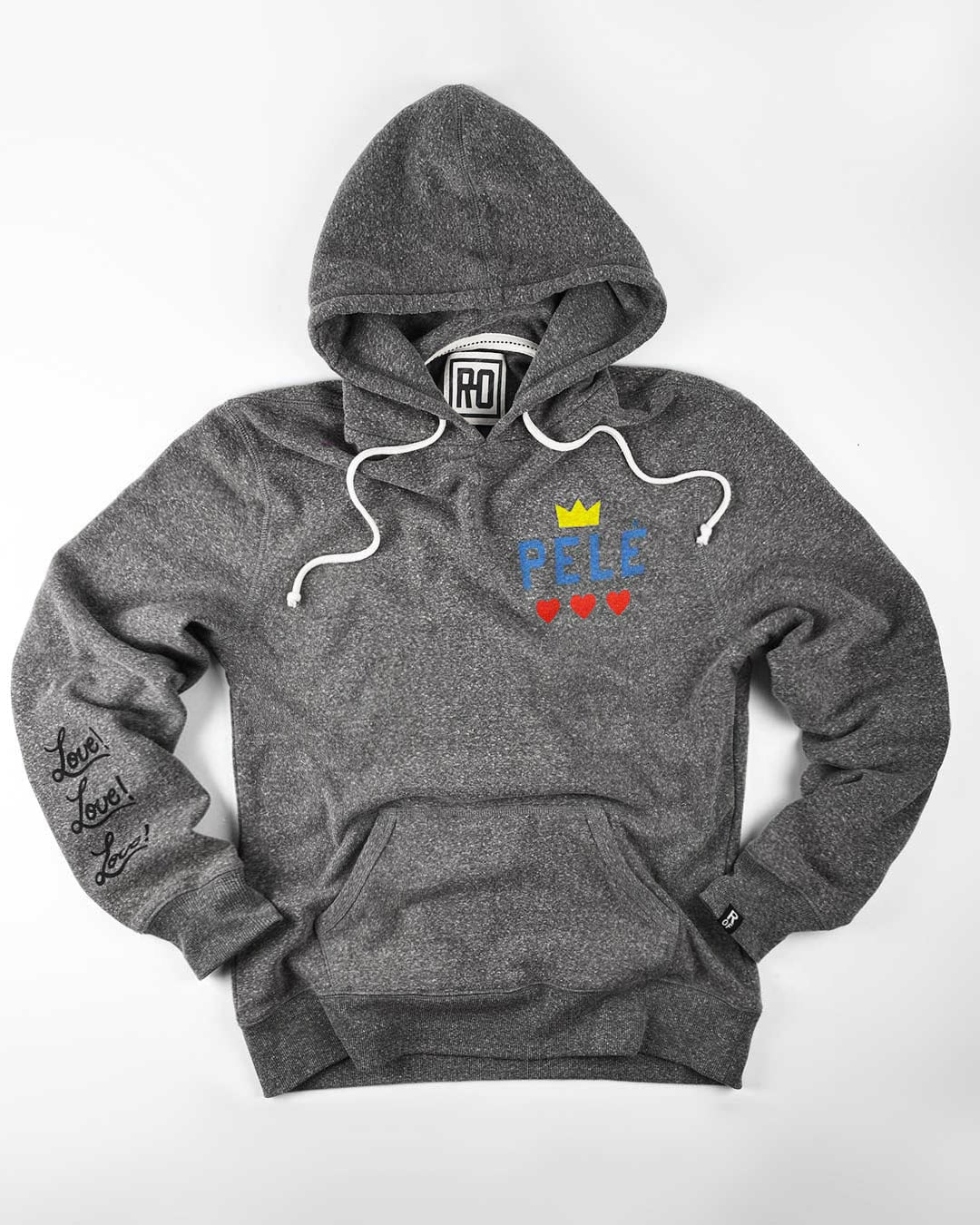 Pelé Tribute - Grey PO Hoody - Roots of Fight