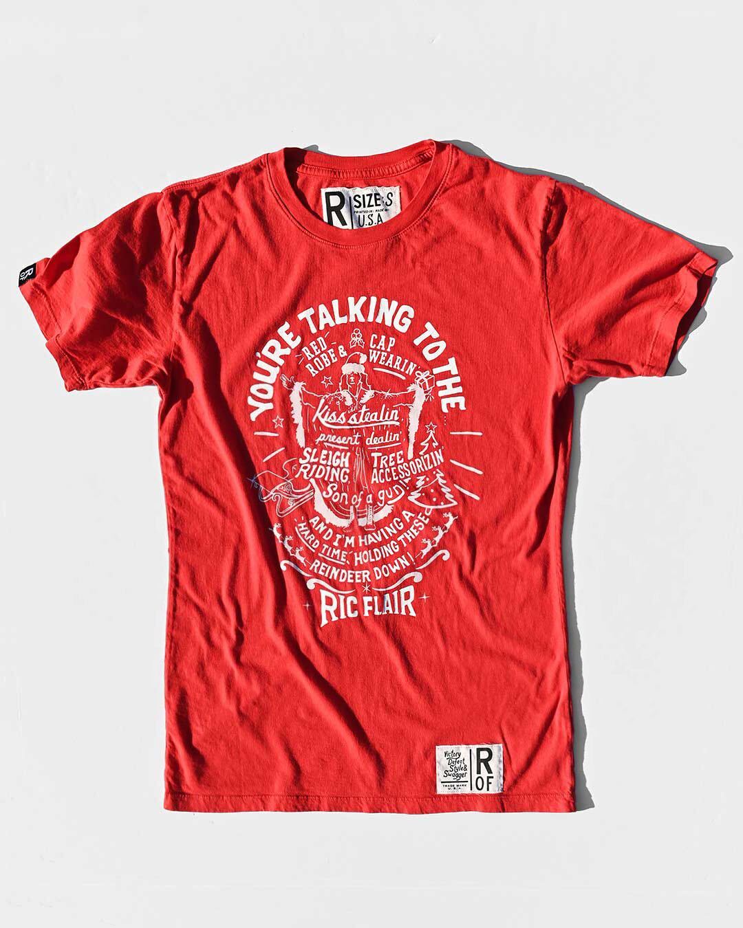Ric Flair Holiday Red Tee - Roots of Fight Canada
