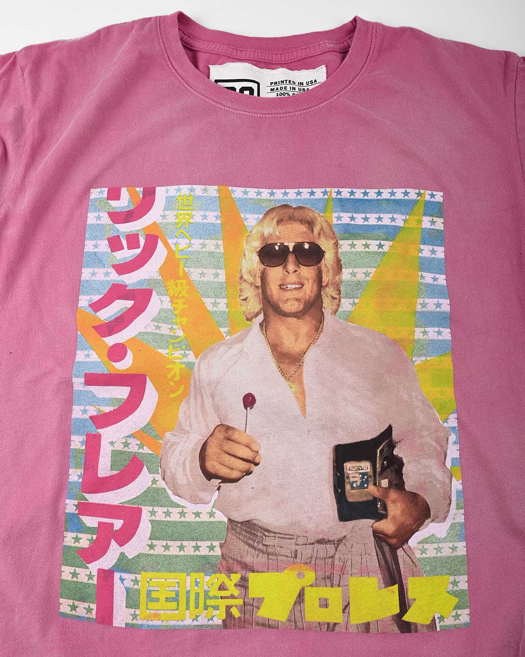 Ric Flair Photo Pink Tee - Roots of Fight