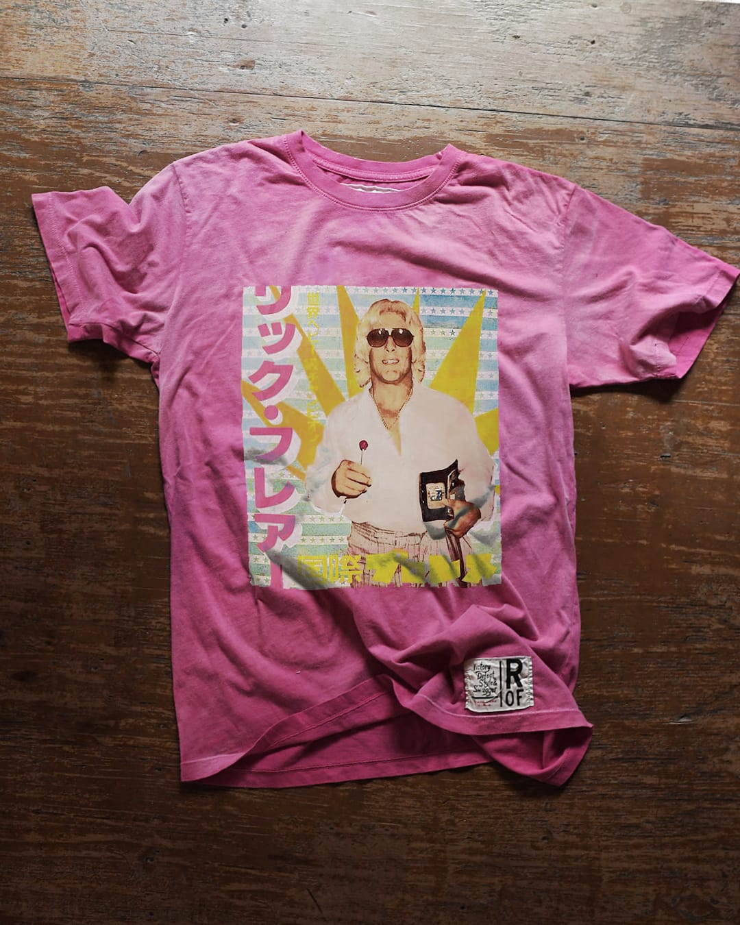 Ric Flair Photo Pink Tee - Roots of Fight