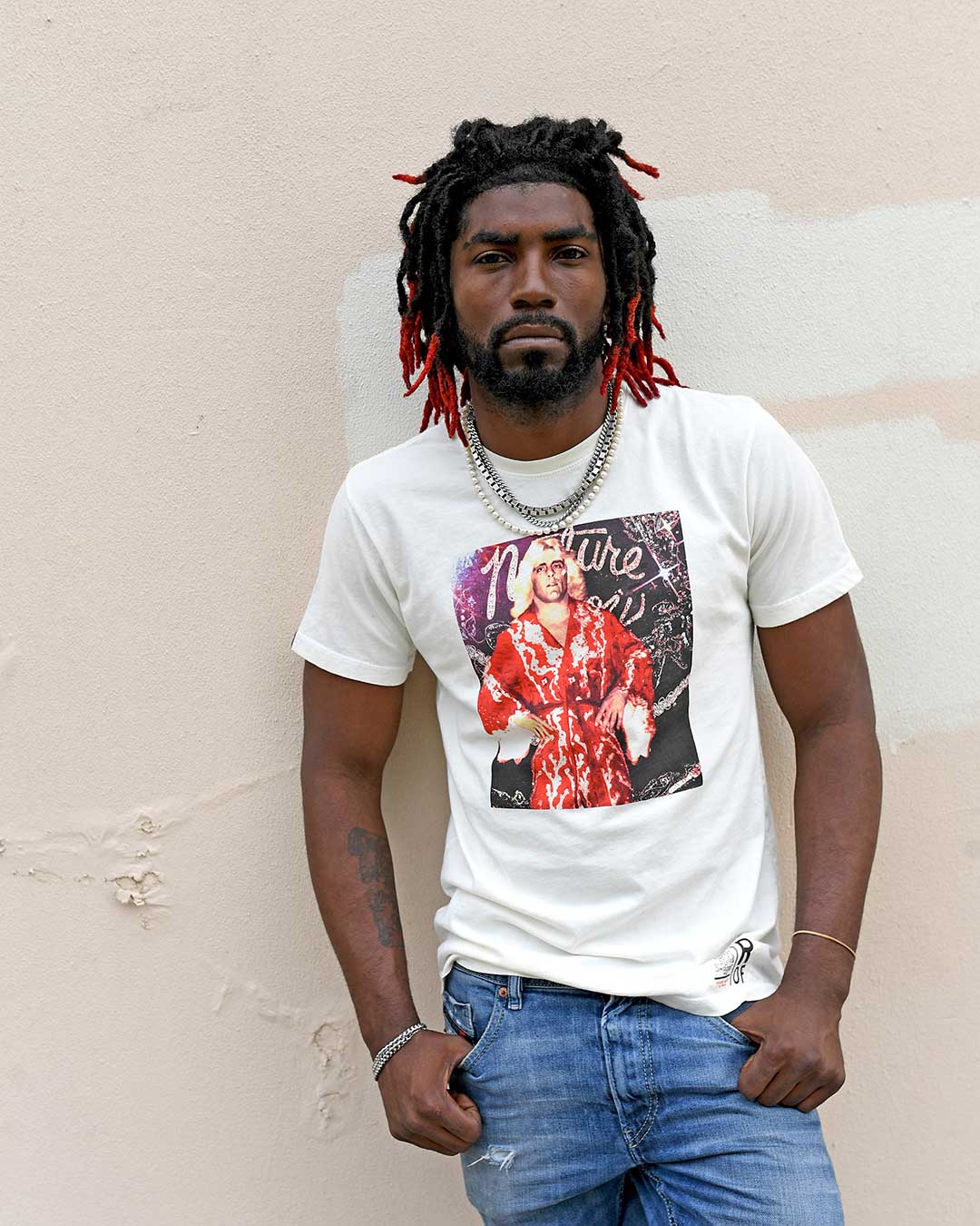 Ric Flair Retro Photo White Tee - Roots of Fight Canada