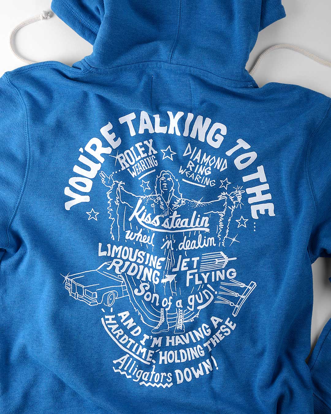 Ric Flair &#39;You&#39;re Talking To The&quot; Blue PO Hoody - Roots of Fight