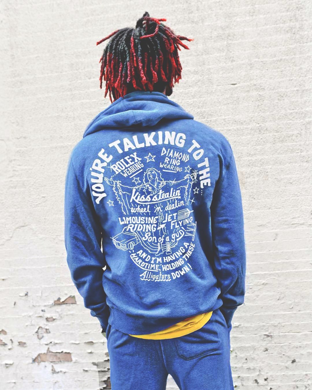 Ric Flair &#39;You&#39;re Talking To The&quot; Blue PO Hoody - Roots of Fight