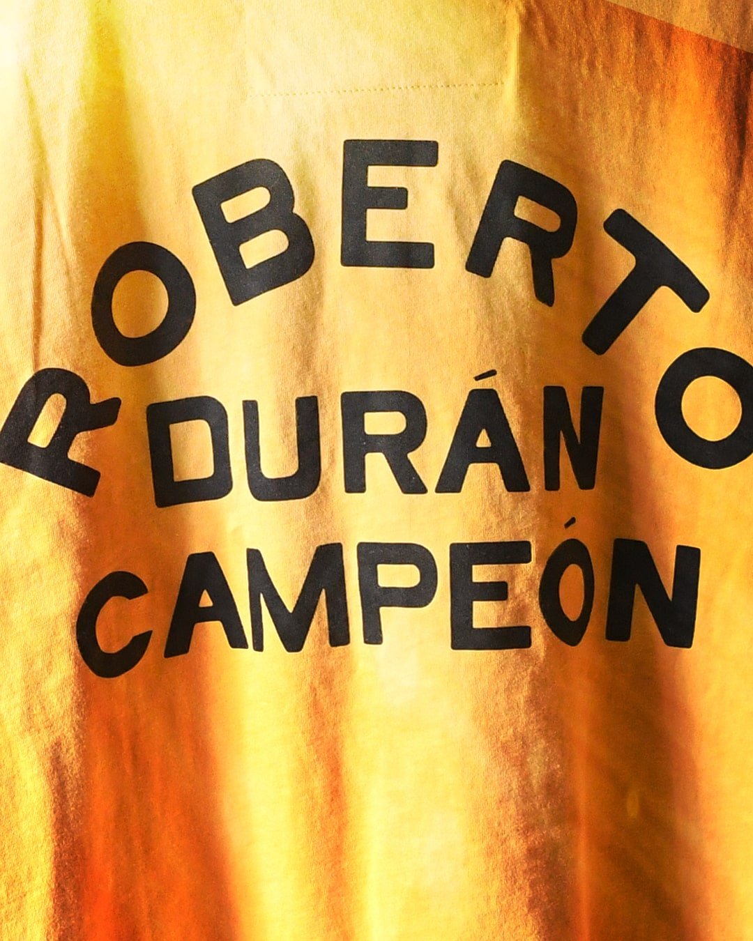 Roberto Duran Campeon Yellow Tee - Roots of Fight