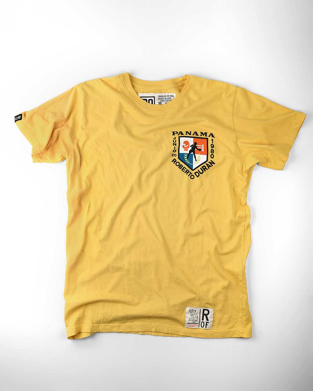 Roberto Duran Campeon Yellow Tee - Roots of Fight
