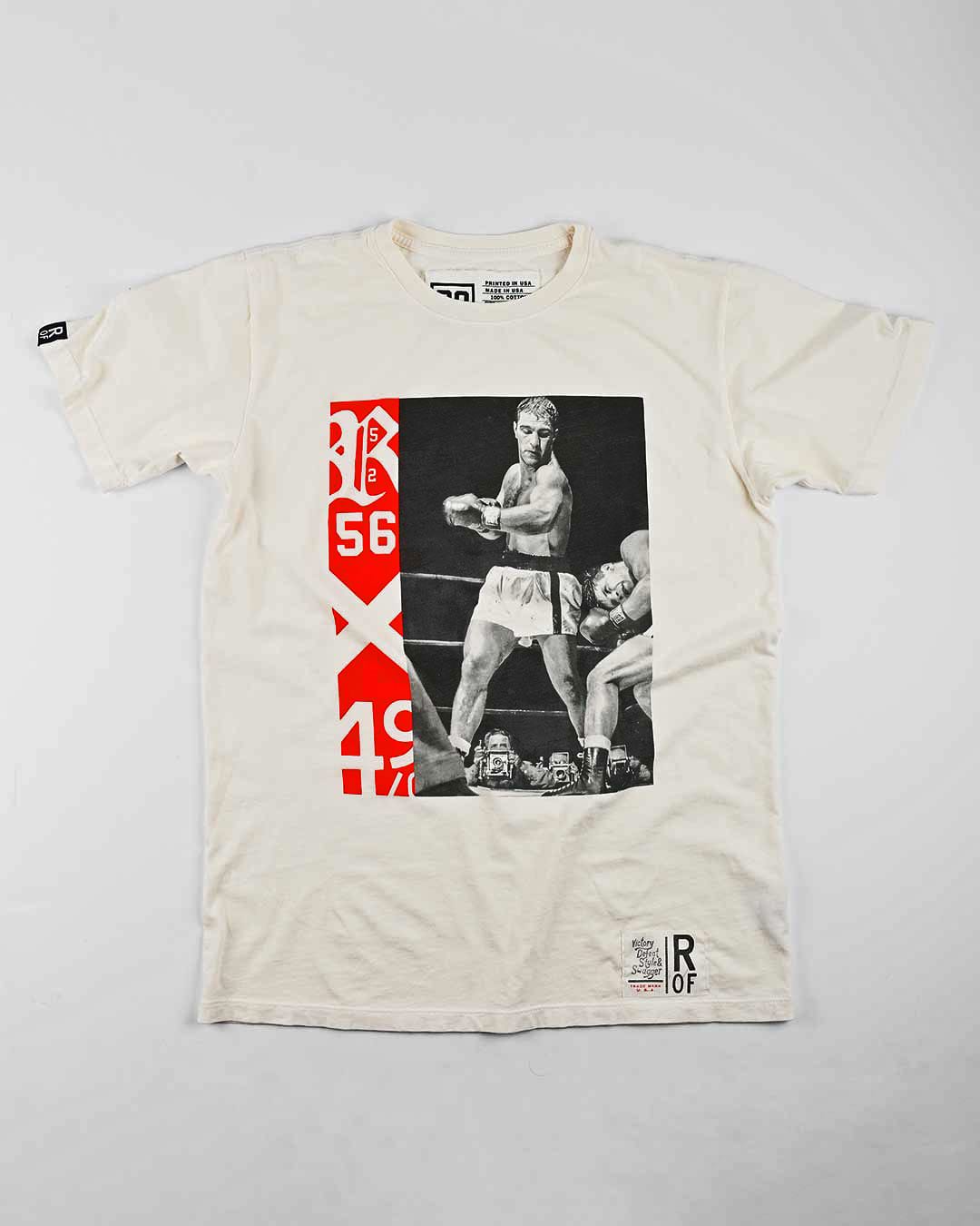 Rocky Marciano &#39;56 Photo White Tee - Roots of Fight