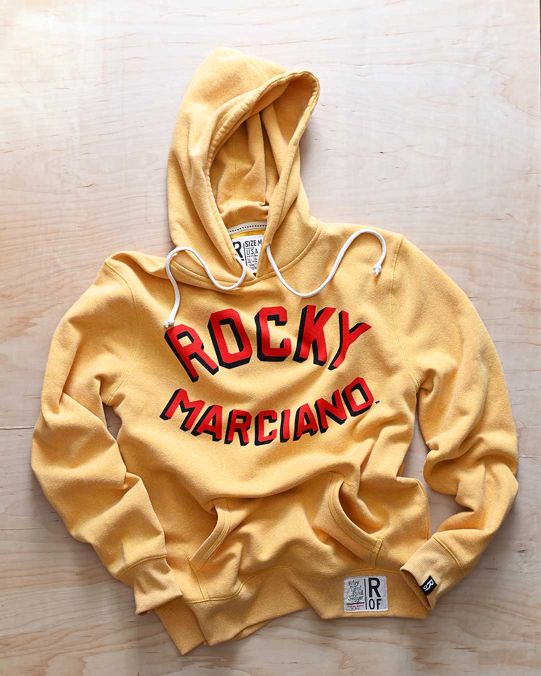 Rocky Marciano Undefeated Yellow PO Hoody - Roots of Fight