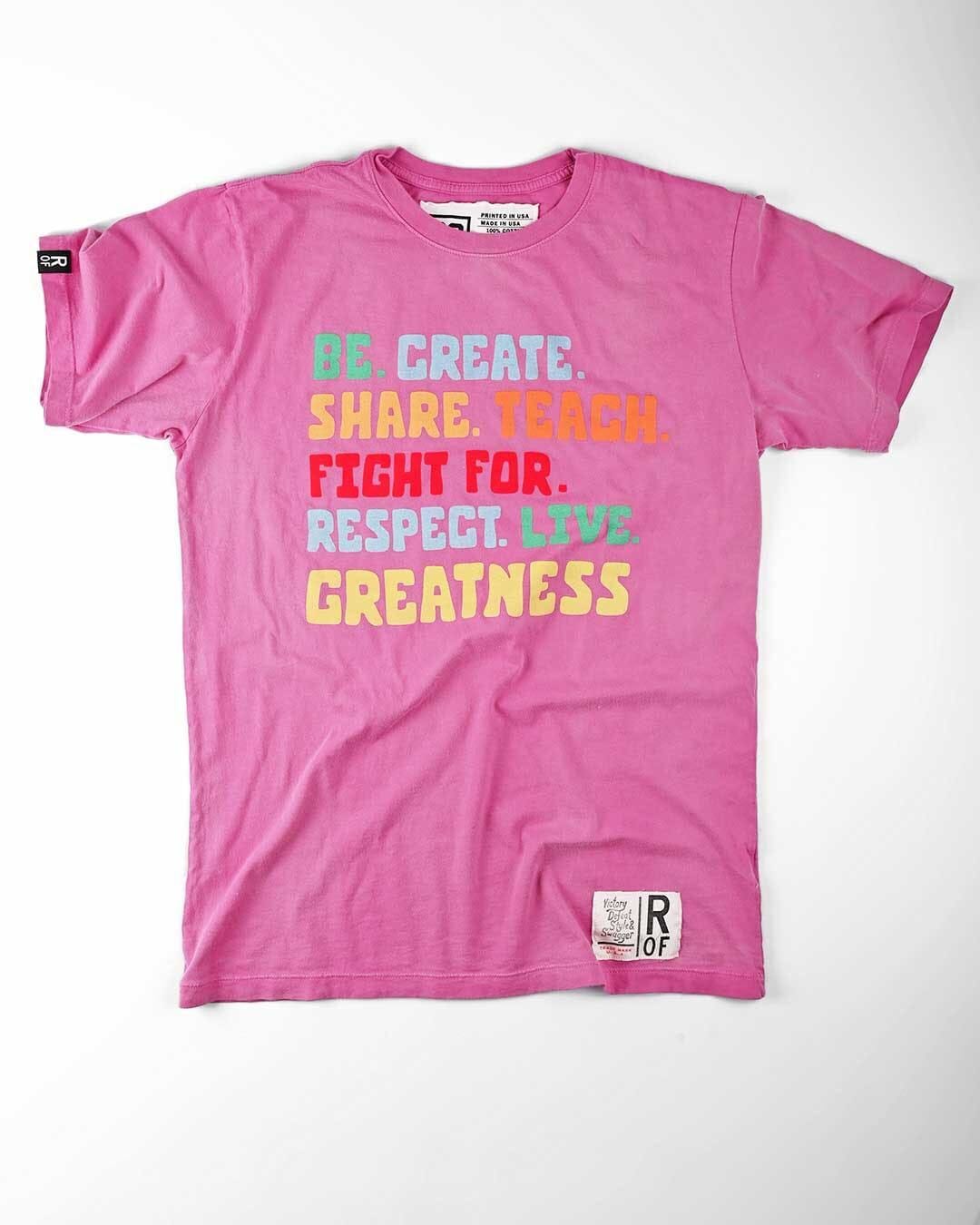 ROF Culture of Greatness Pink Tee - Roots of Fight Canada