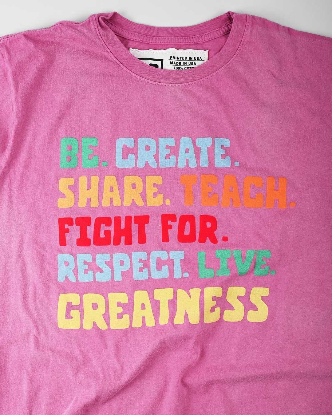 ROF Culture of Greatness Pink Tee - Roots of Fight Canada