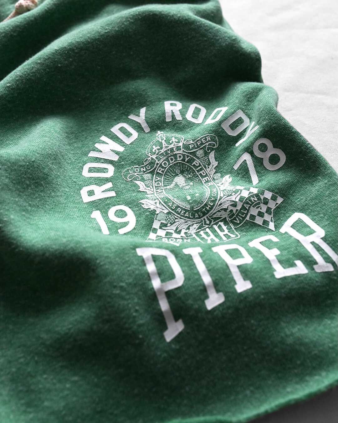 Rowdy Roddy Piper Born Villain Green Shorts - Roots of Fight Canada