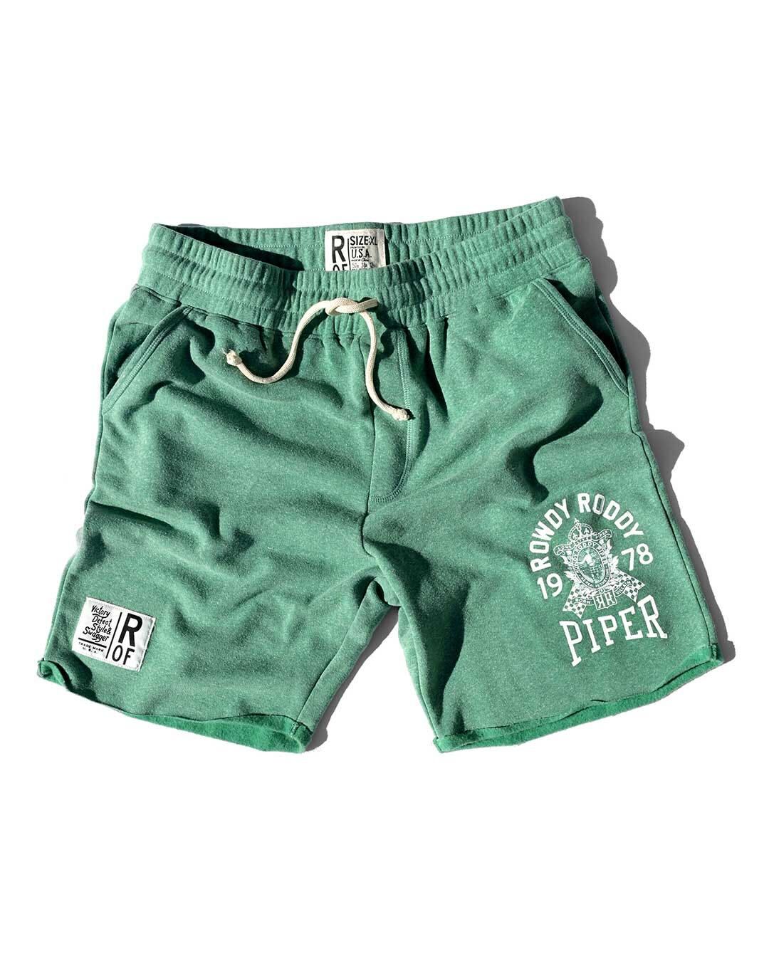 Rowdy Roddy Piper Born Villain Green Shorts - Roots of Fight Canada
