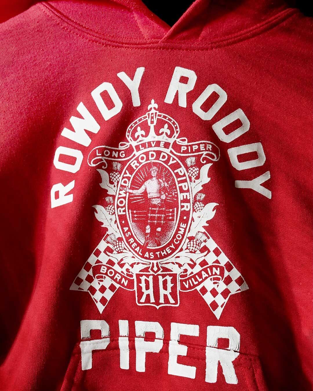 Rowdy Roddy Piper Red Kid&#39;s Hoody - Roots of Fight Canada
