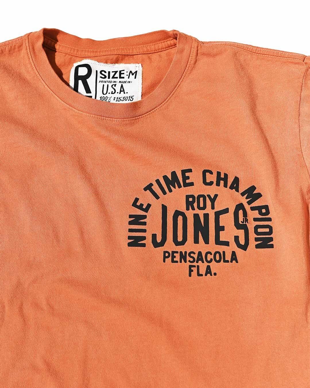 Roy Jones Jr. 4 Div Champ Orange Tee - Roots of Fight Canada