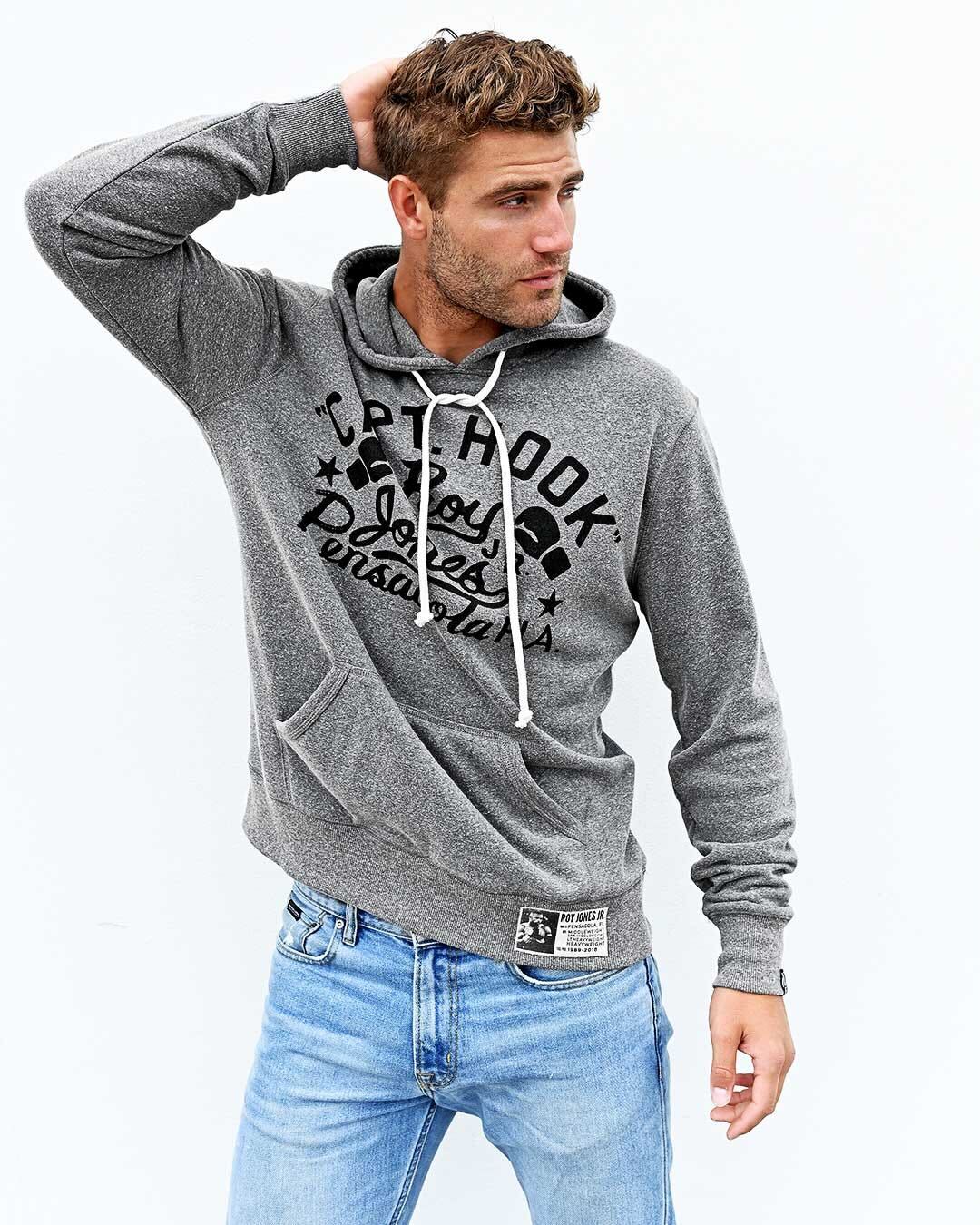 Roy Jones Jr. Capt. Hook Grey PO Hoody - Roots of Fight Canada