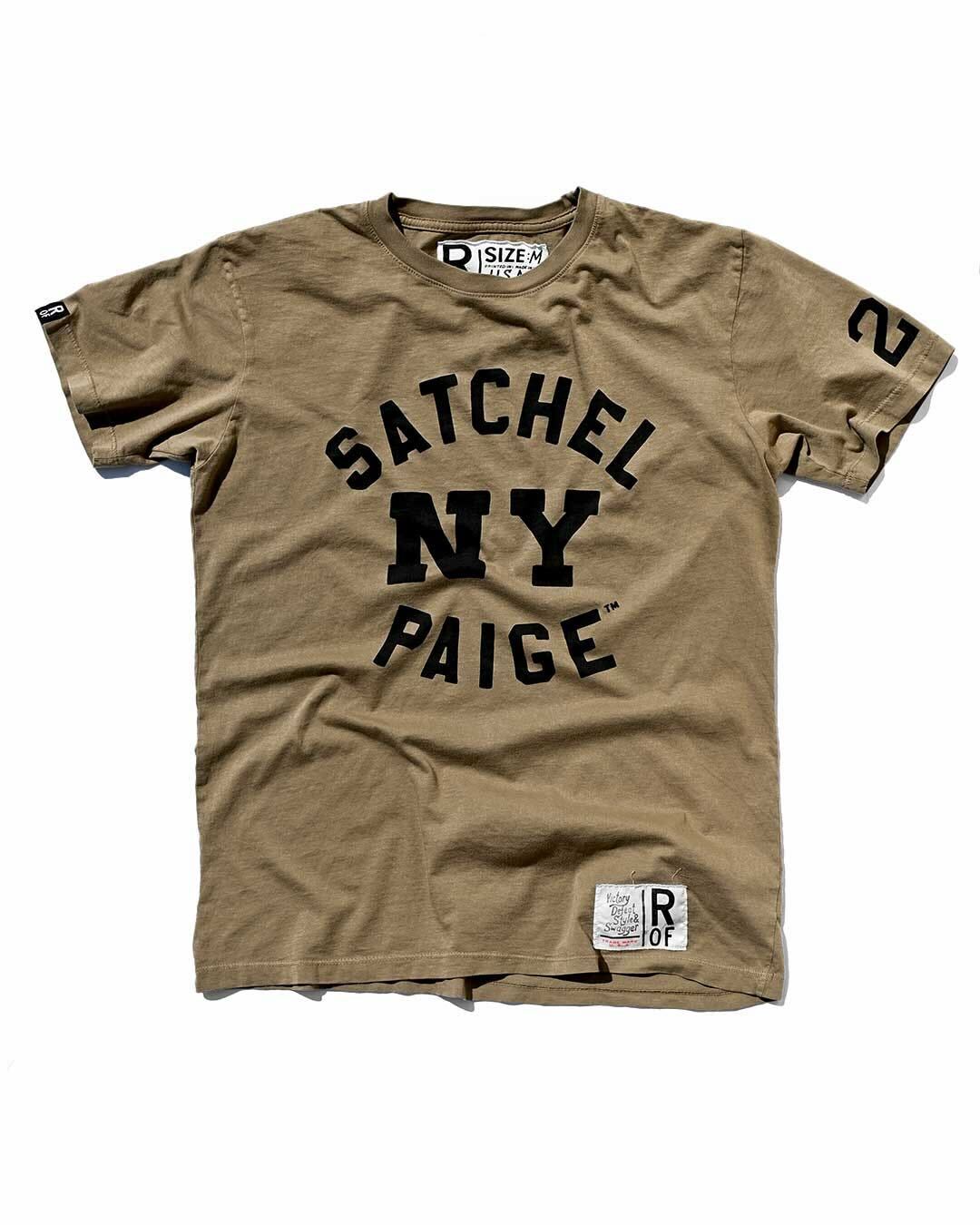 Satchel Paige #24 NY Olive Tee - Roots of Fight Canada