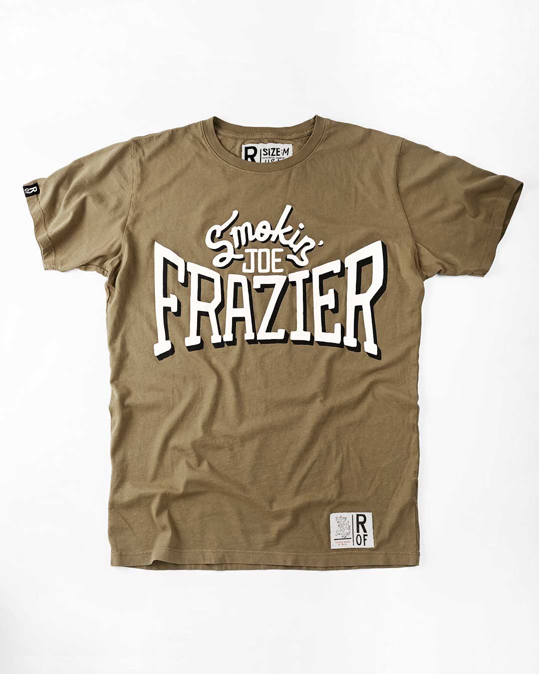 Smokin&#39; Joe Frazier Olive Tee - Roots of Fight Canada