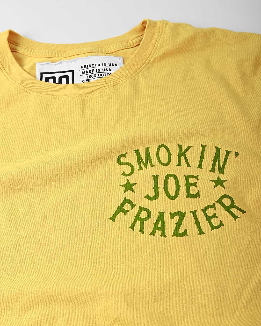 Smokin&#39; Joe Frazier&#39;s Gym Yellow Tee - Roots of Fight Canada