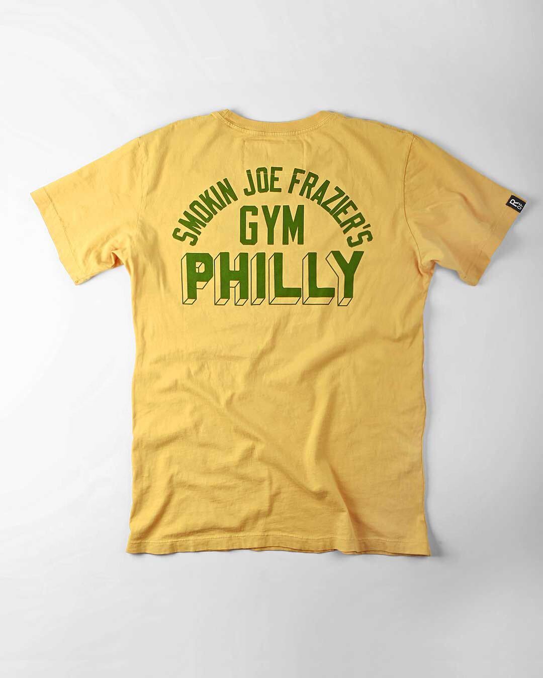 Smokin&#39; Joe Frazier&#39;s Gym Yellow Tee - Roots of Fight Canada