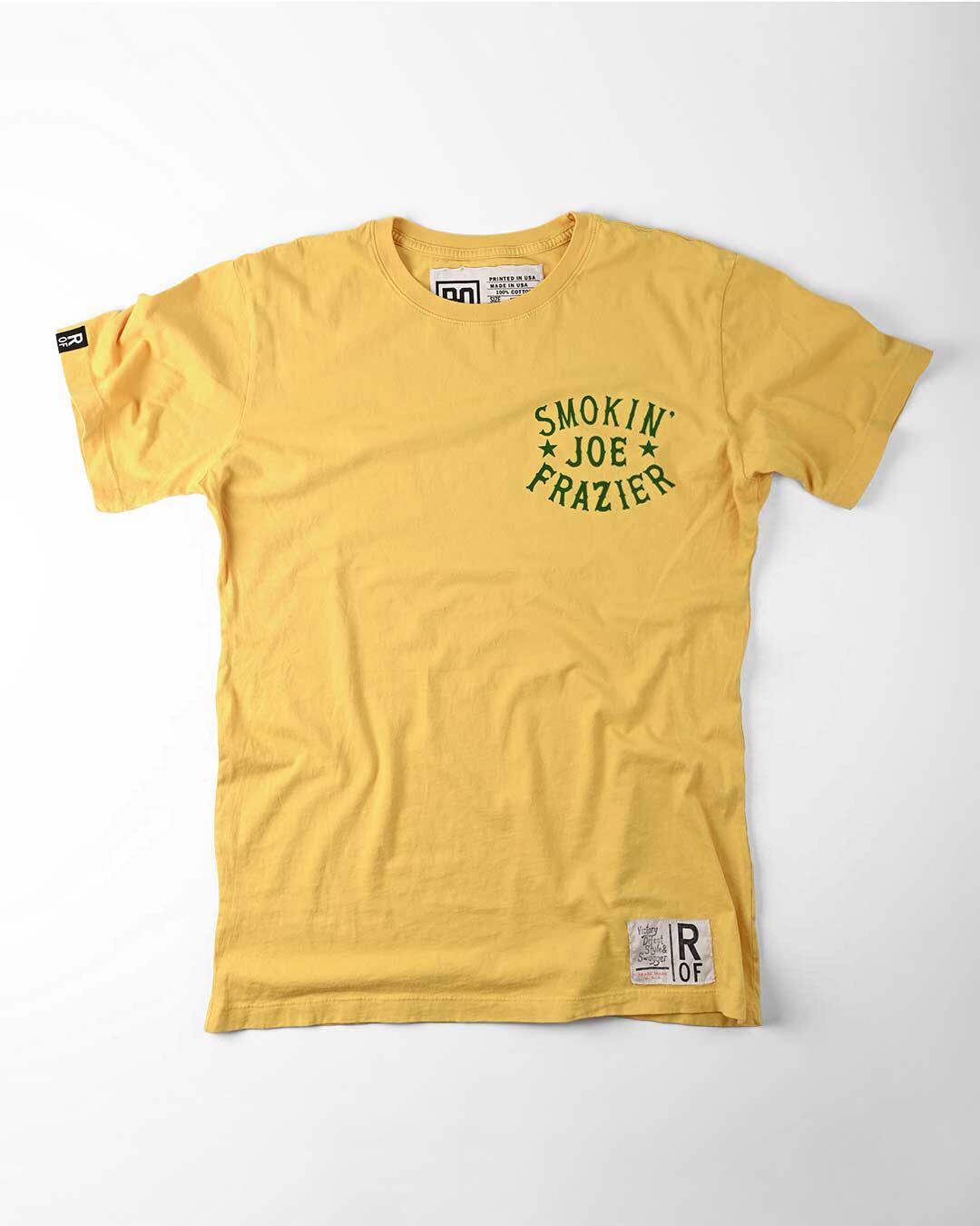 Smokin&#39; Joe Frazier&#39;s Gym Yellow Tee - Roots of Fight Canada
