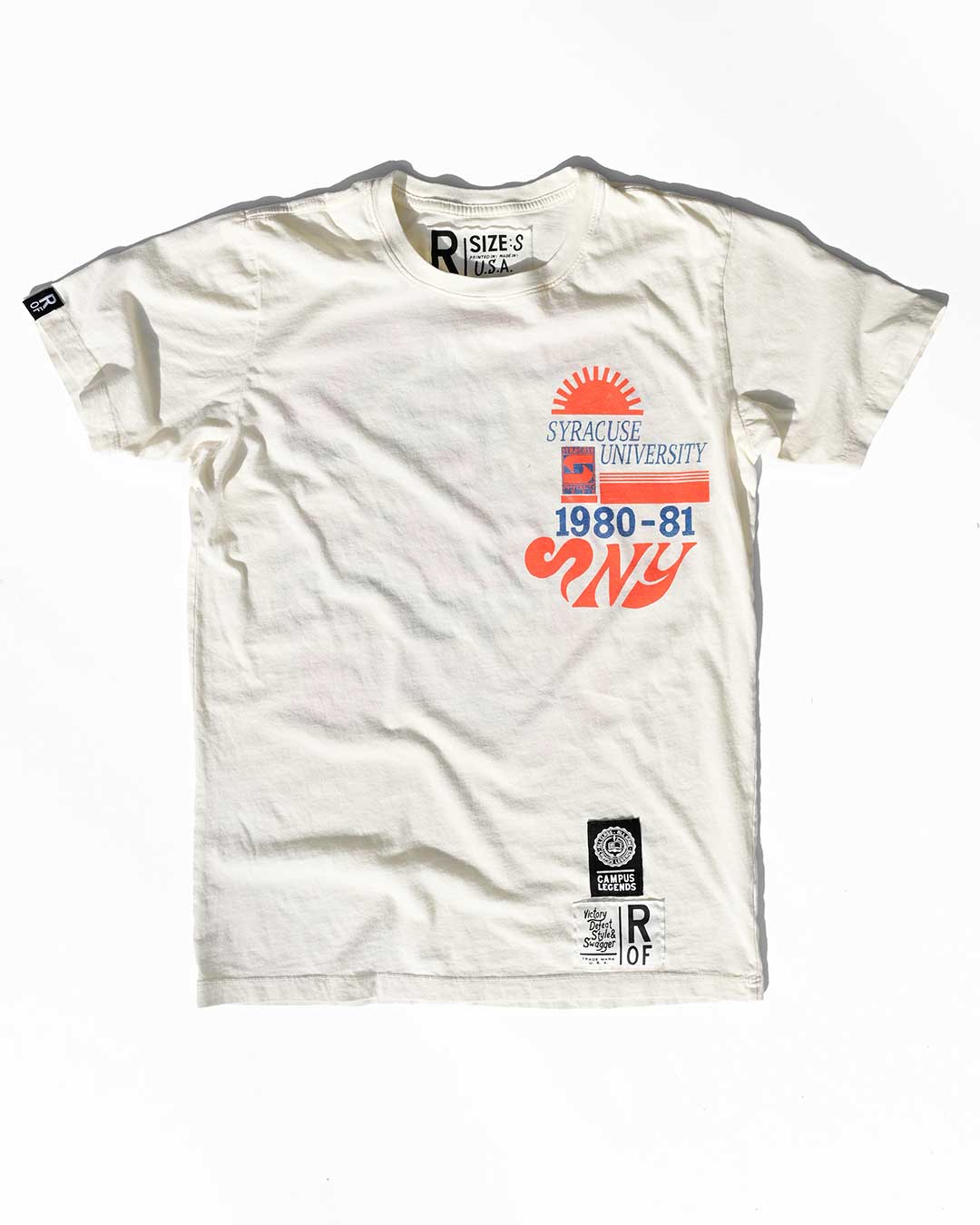 Syracuse University NY White Tee - Roots of Fight Canada
