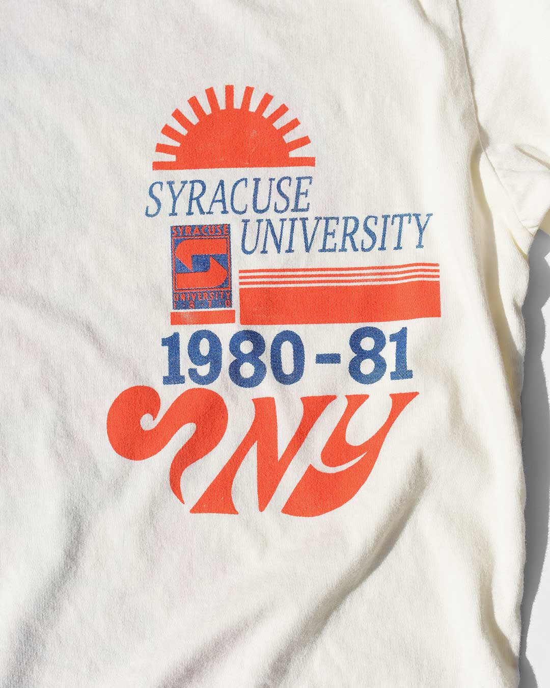 Syracuse University NY White Tee - Roots of Fight Canada