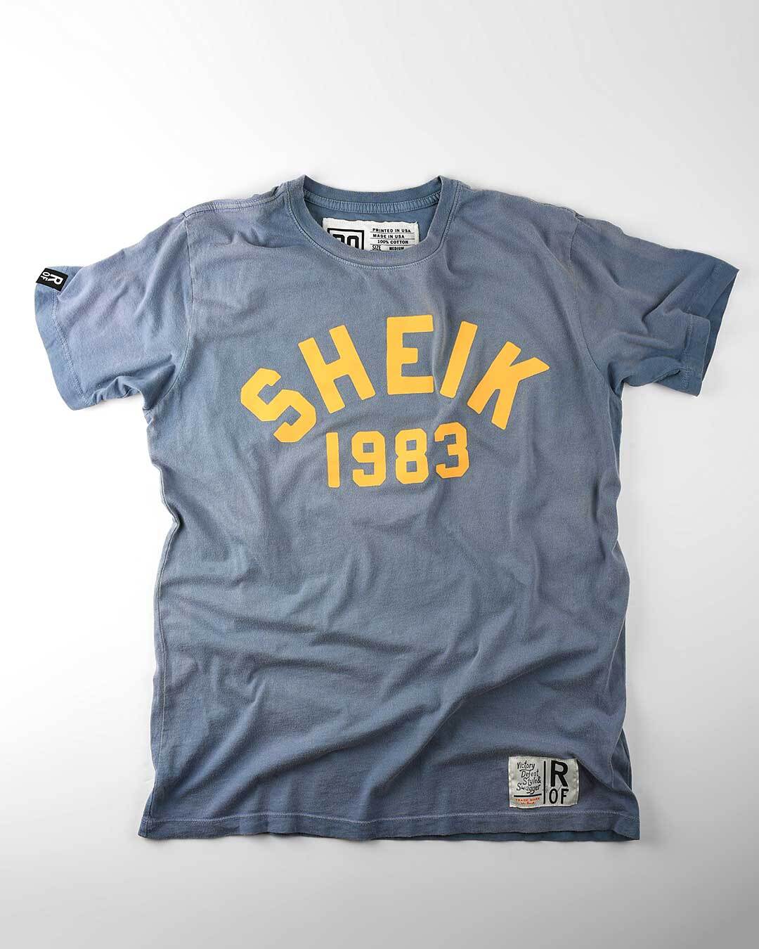 The Iron Sheik 1983 Champ Blue Tee - Roots of Fight