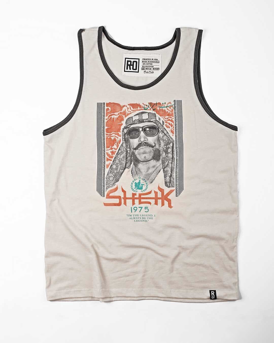 The Iron Sheik Photo Vintage White Tank - Roots of Fight