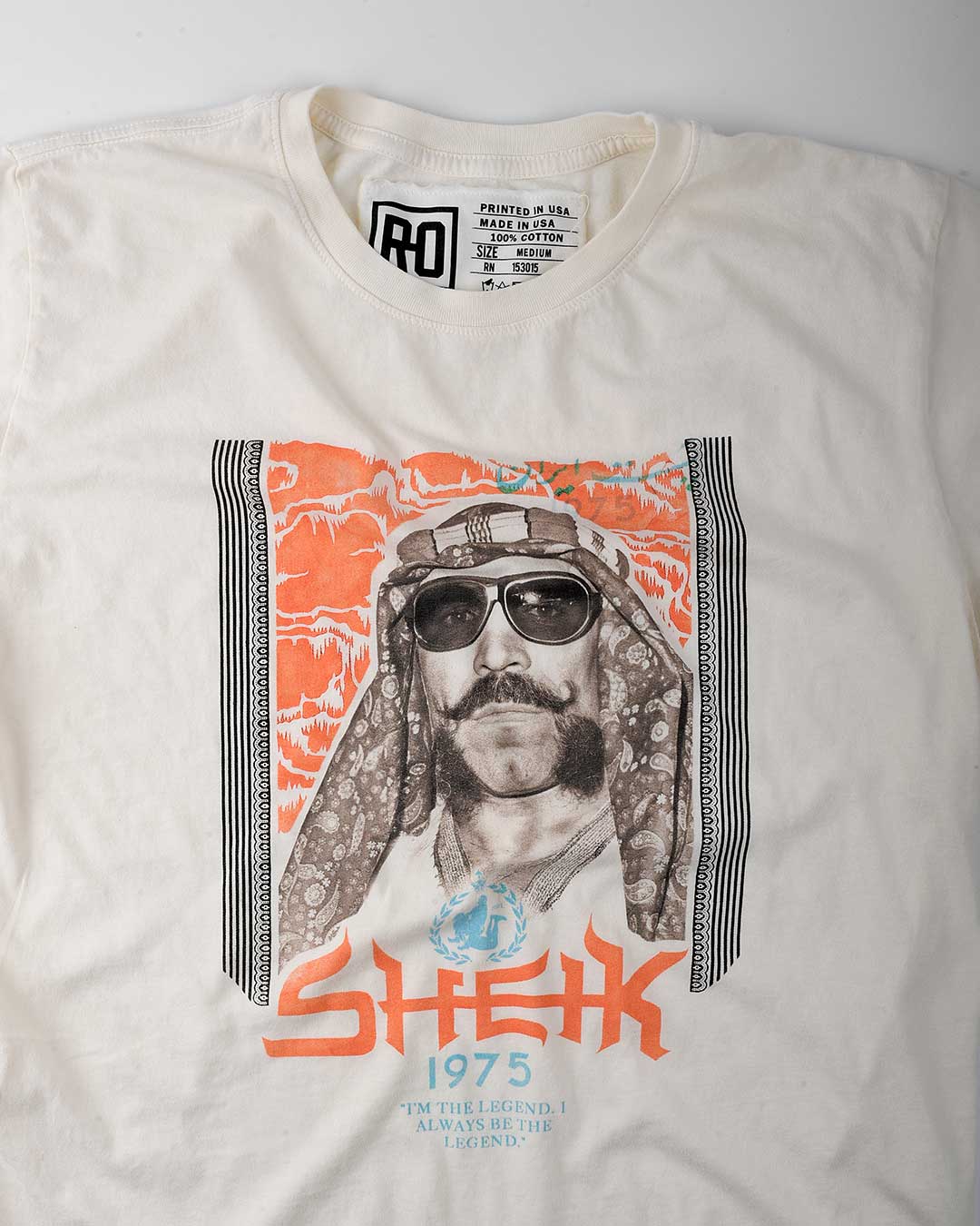 The Iron Sheik Photo Vintage White Tee - Roots of Fight Canada