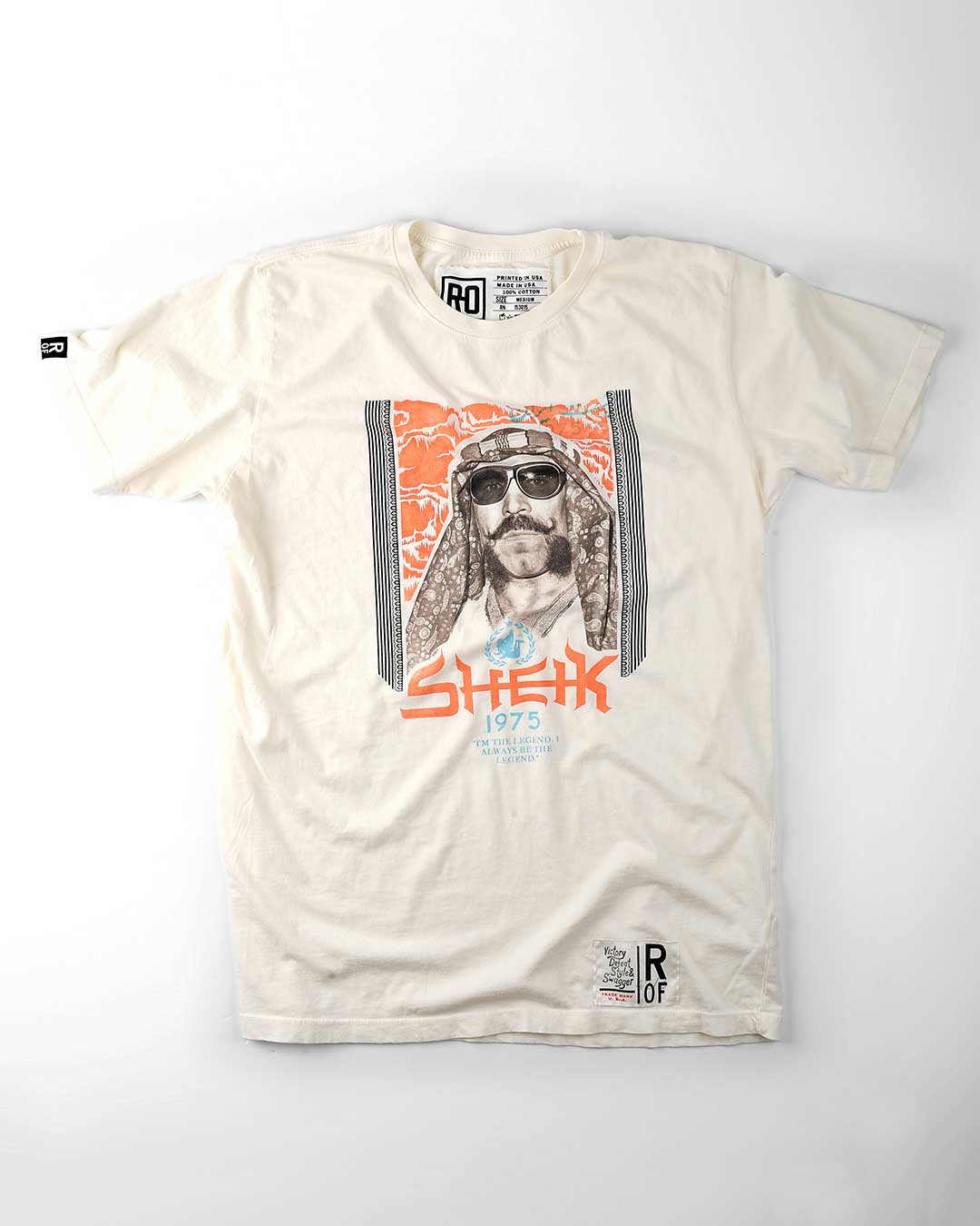 The Iron Sheik Photo Vintage White Tee - Roots of Fight Canada