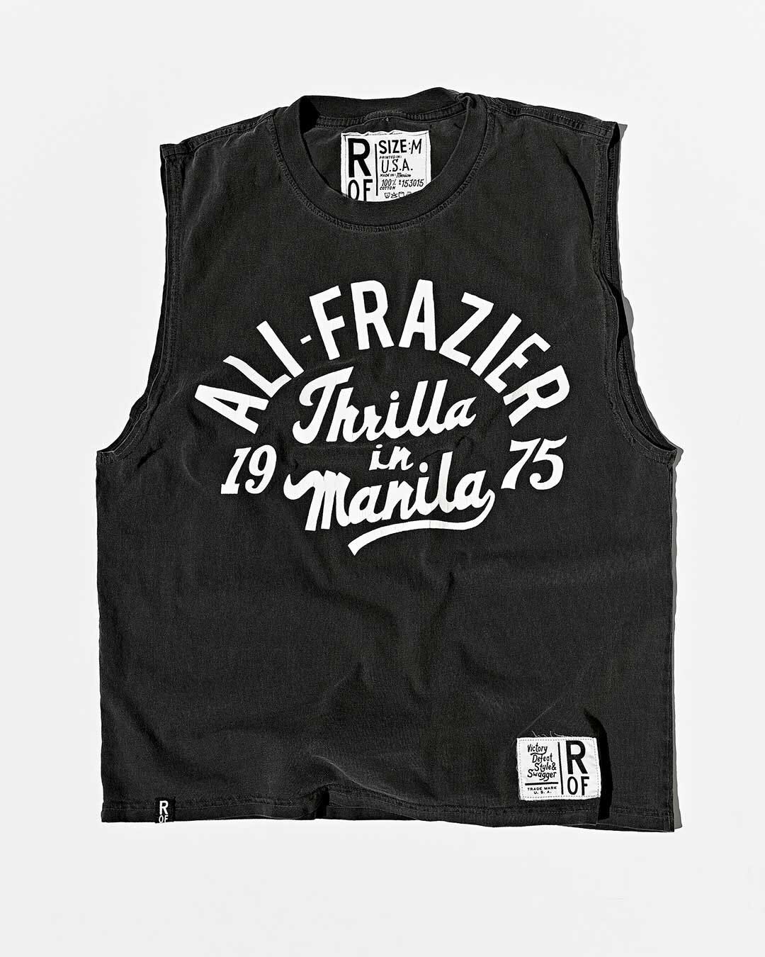 Thrilla in Manila Black Muscle Tee - Roots of Fight Canada