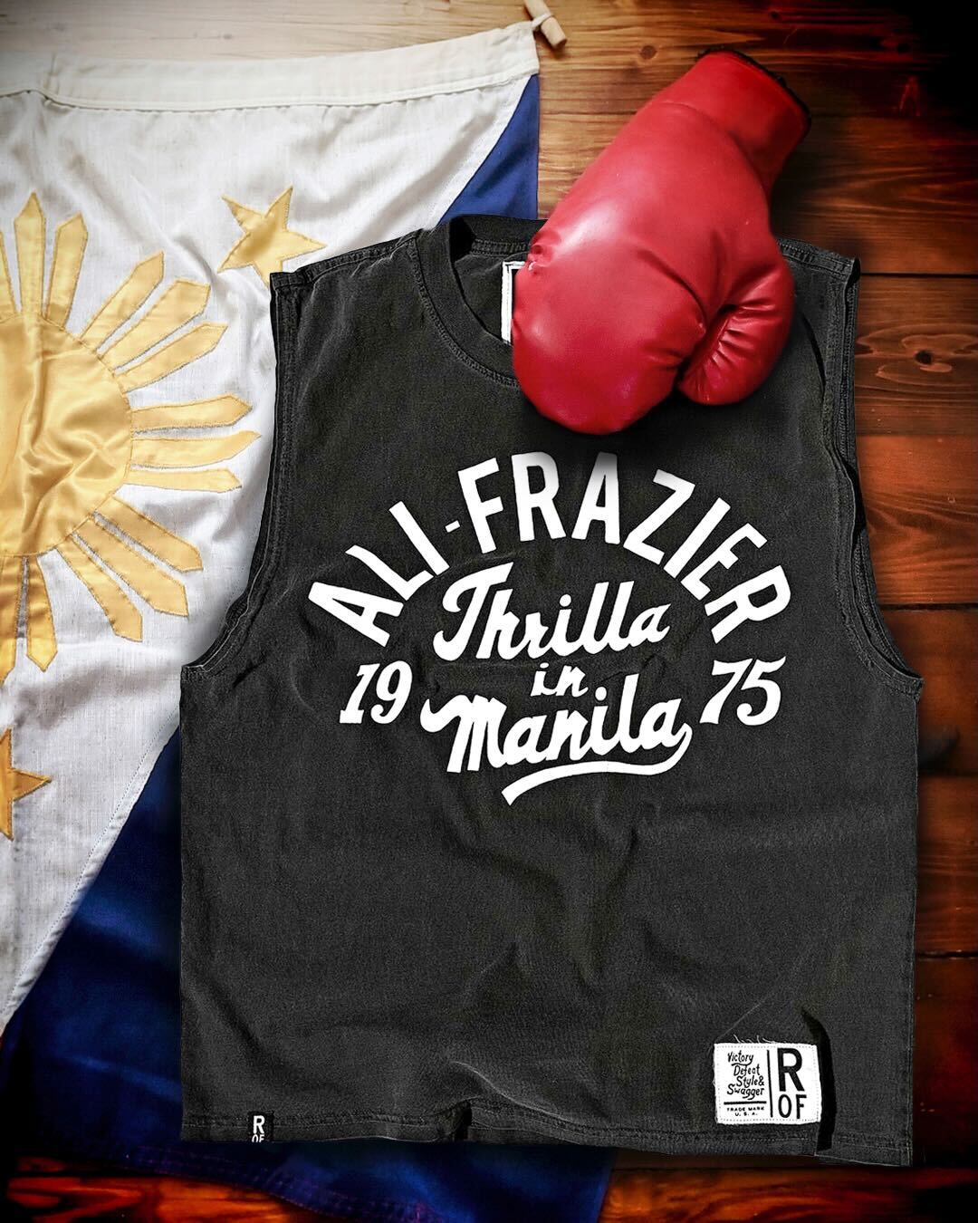 Thrilla in Manila Black Muscle Tee - Roots of Fight Canada