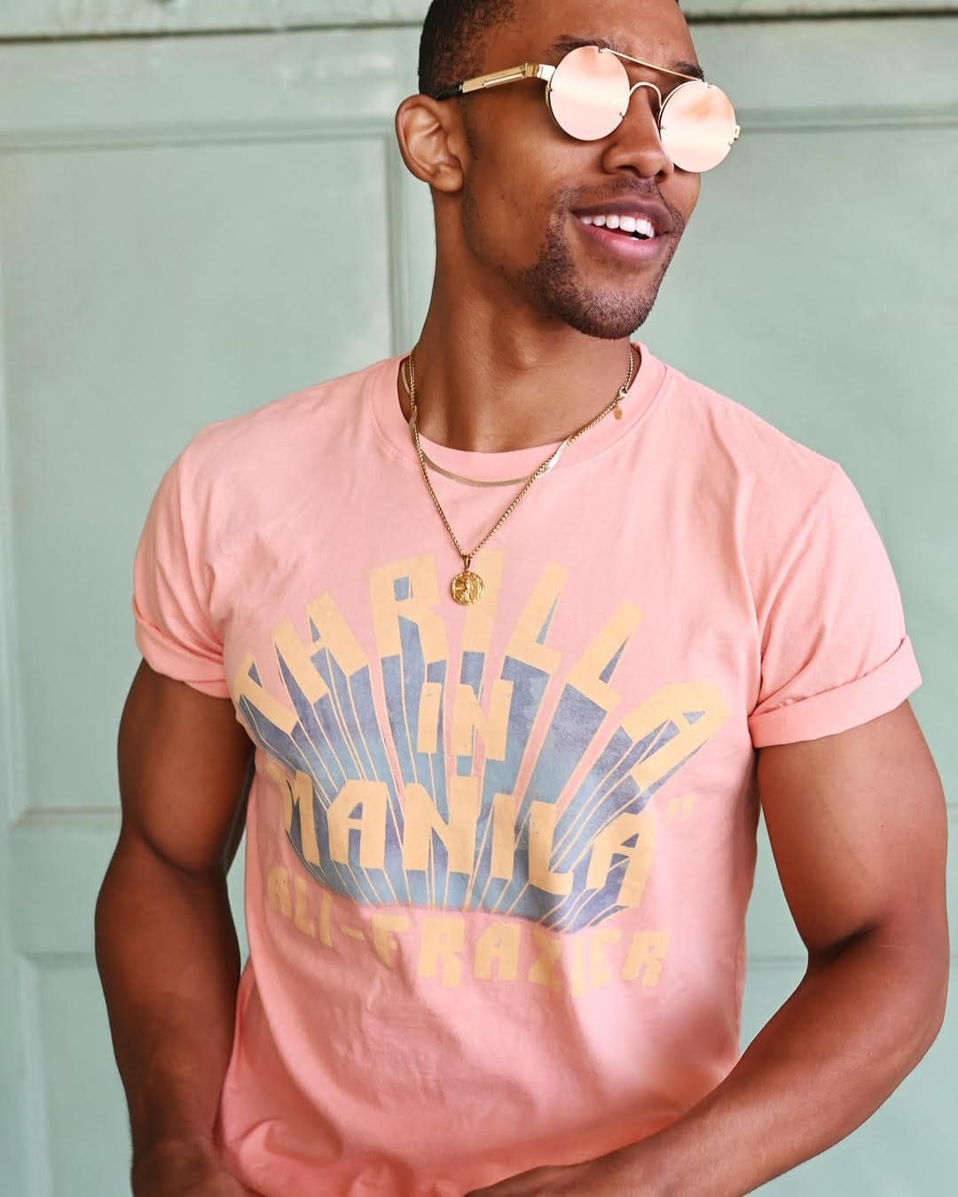 Thrilla in Manila Coral Tee - Roots of Fight Canada