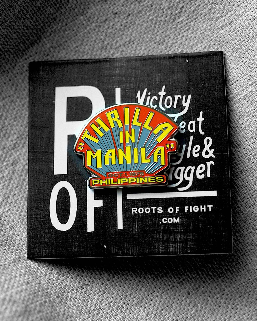 Thrilla in Manila Pin - Roots of Fight Canada