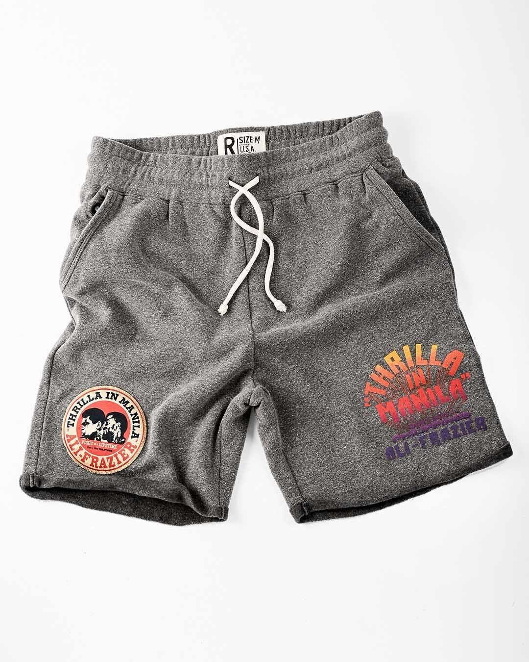 Thrilla in Manila Tribute Grey Shorts - Roots of Fight Canada