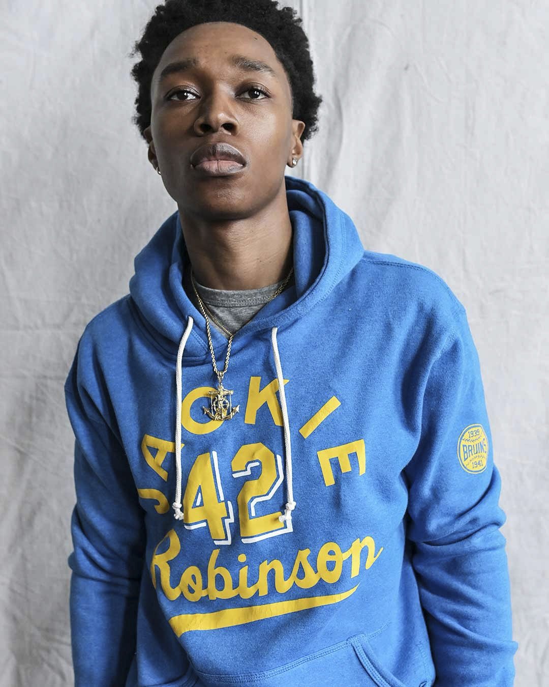 UCLA - Jackie Robinson Baseball Blue PO Hoody - Roots of Fight Canada