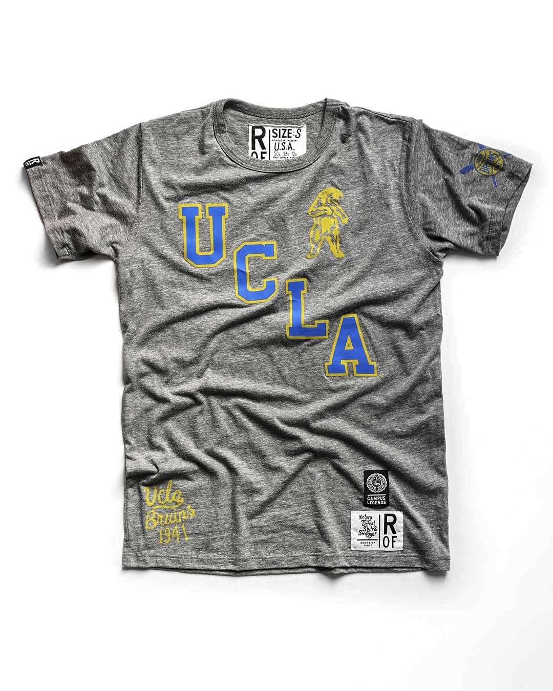 UCLA - Jackie Robinson Baseball Grey Tee - Roots of Fight Canada