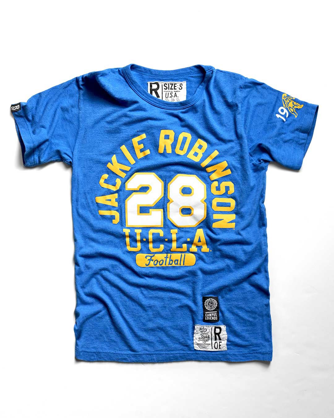 UCLA - Jackie Robinson Football Blue Tee - Roots of Fight Canada