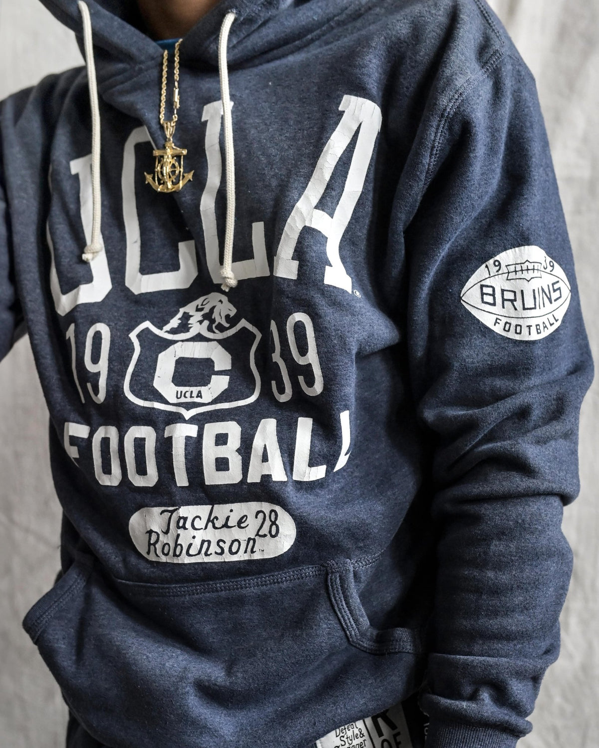 UCLA - Jackie Robinson Football Navy PO Hoody - Roots of Fight Canada