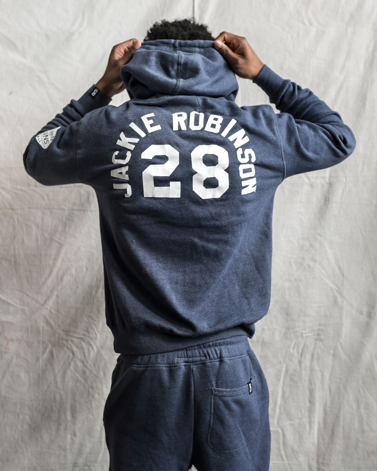 UCLA - Jackie Robinson Football Navy PO Hoody - Roots of Fight Canada