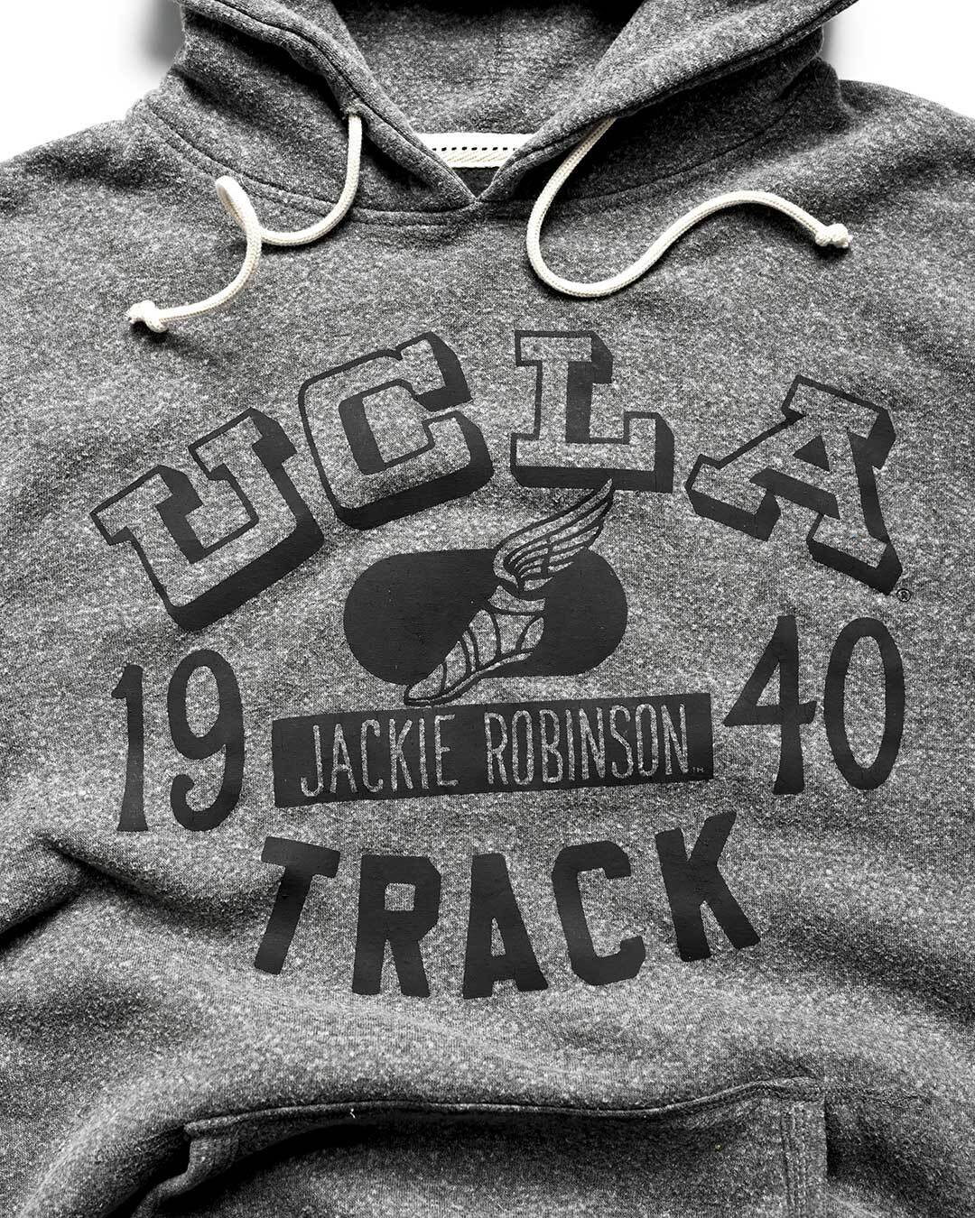 UCLA - Jackie Robinson Track Grey PO Hoody - Roots of Fight Canada